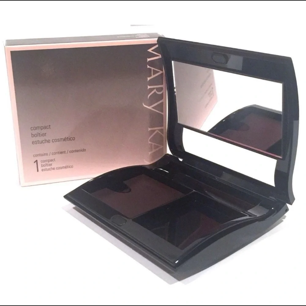 MARY KAY MAGNETIC BLACK COMPACT~UNFILLED~